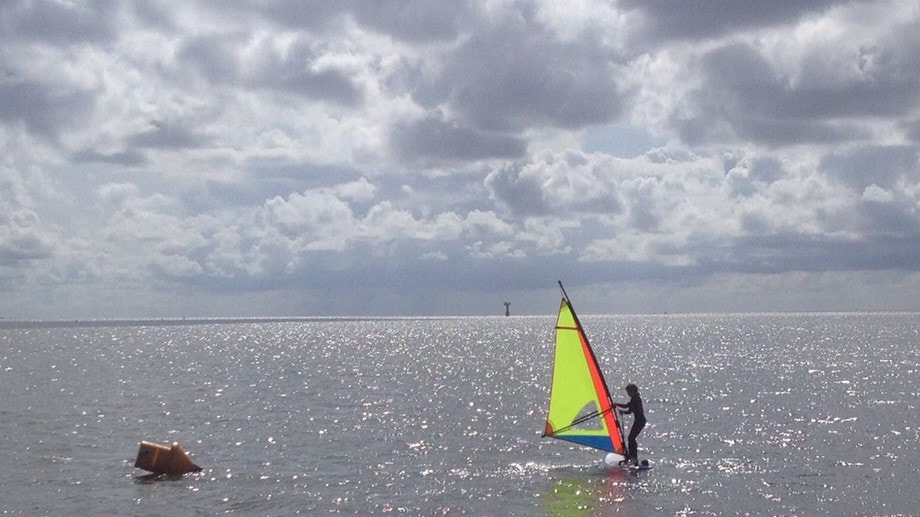 Surfen op de wadden