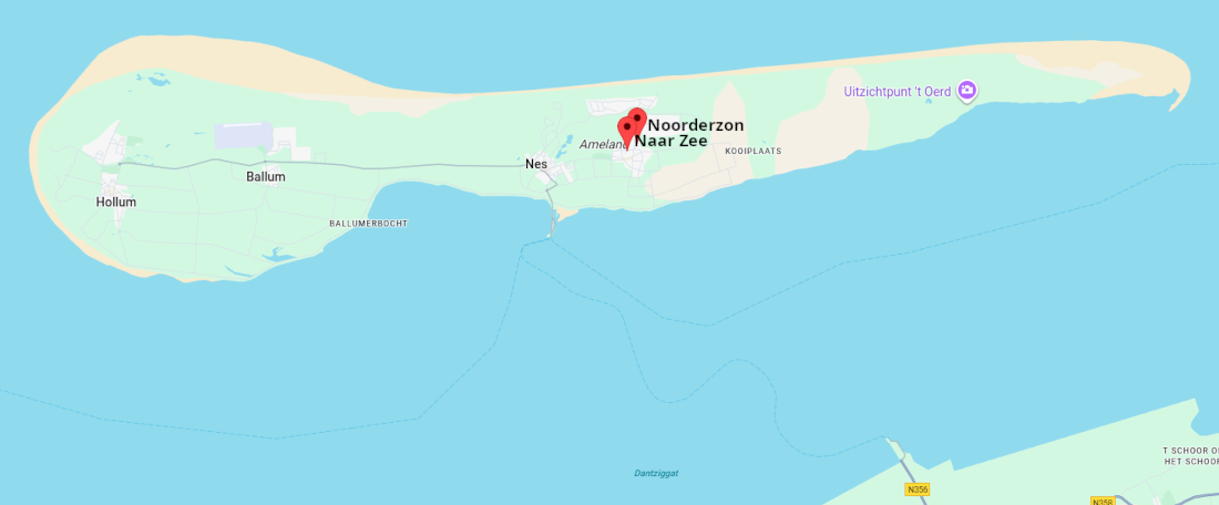 ligging genieten op ameland